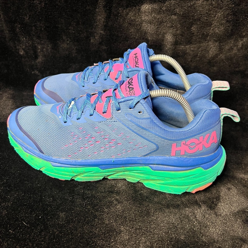 Hoka One One Challenger ATR 6 1106512 VBAT Womens 10B Running Shoes Blue Sneaker